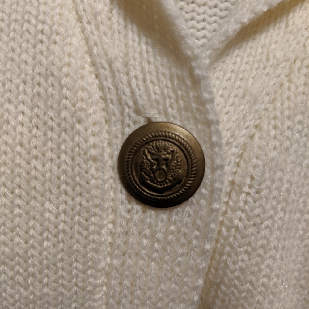 Women's Cream Sweater Large Vintage - Picture 2 of 5